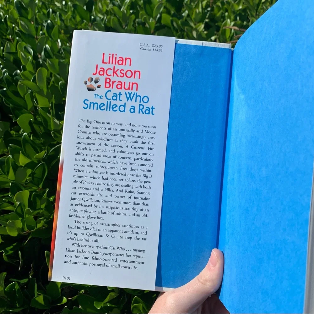 Lilian Jackson Braun The Cat Who Smelled A Rat Hardback Book Novel